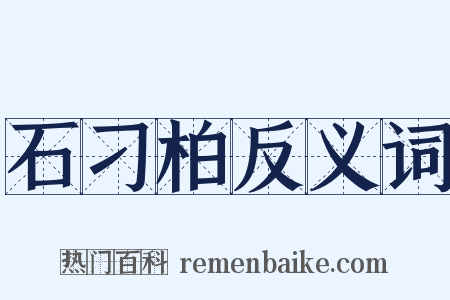 石刁柏反义词是什么意思的图片